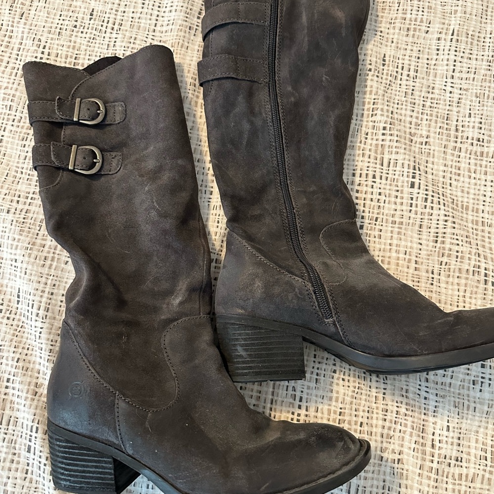 Born Knee high suede Boots